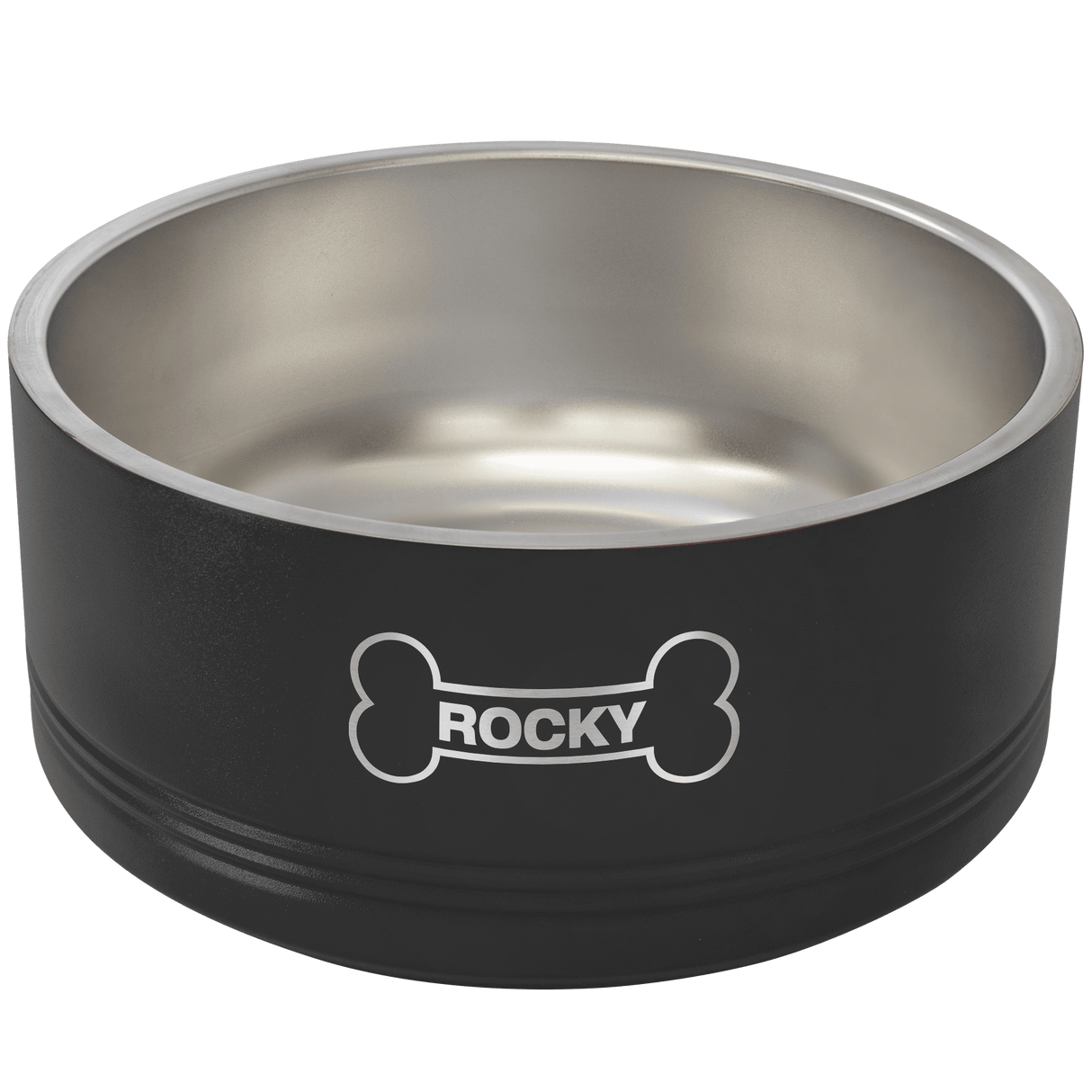 64 oz. Polar Camel Powder Coated Stainless Steel Large Dog Bowl