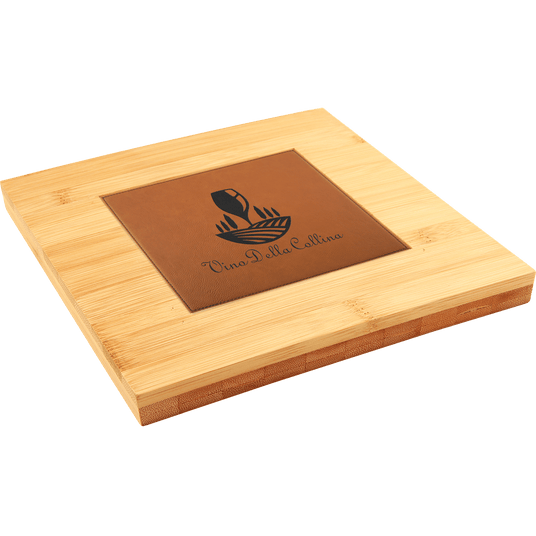 Bamboo Trivet with 4 1/4" x 4 1/4" Insert Area