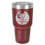 30 Oz. Polar Camel Vacuum Insulated Ringneck Tumbler With Clear Lid