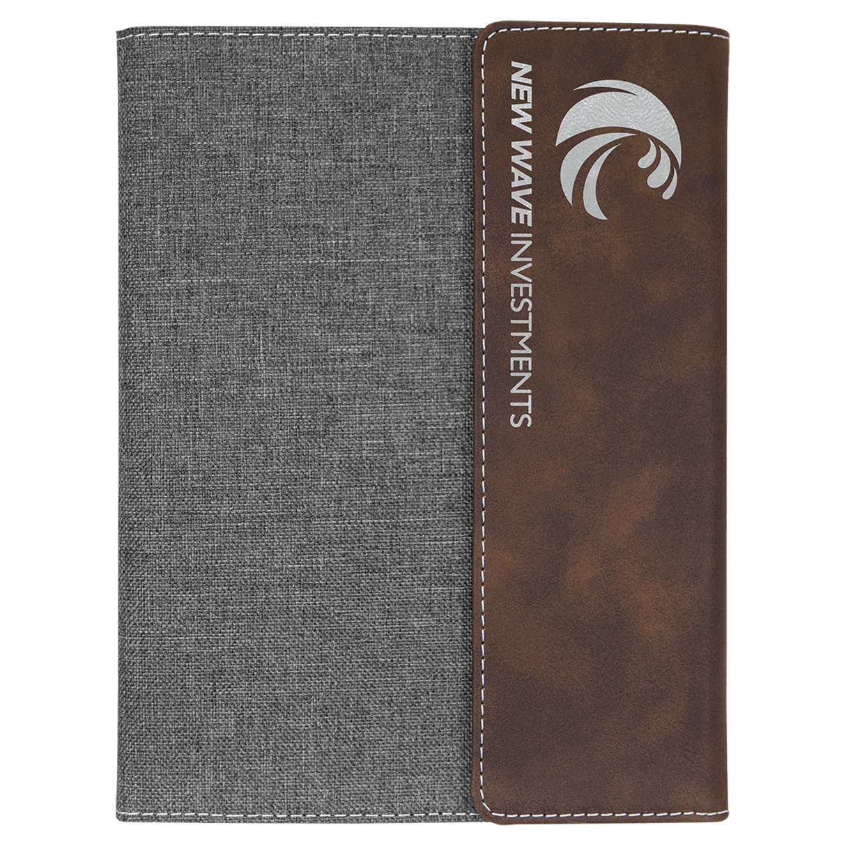 Gray Canvas Portfolio with Notepad