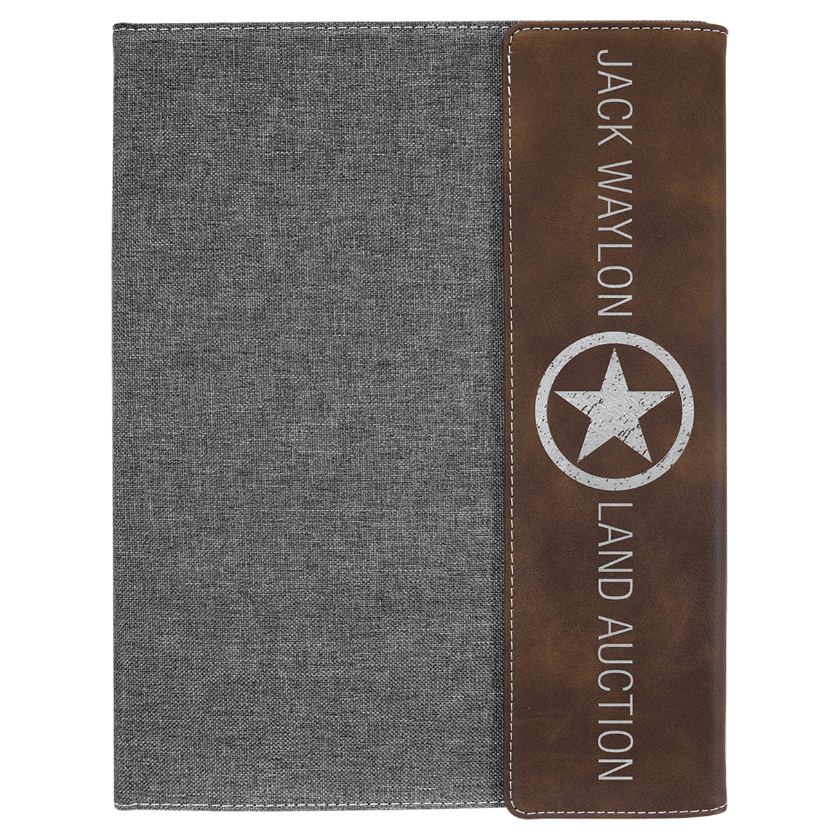 Gray Canvas Portfolio with Notepad