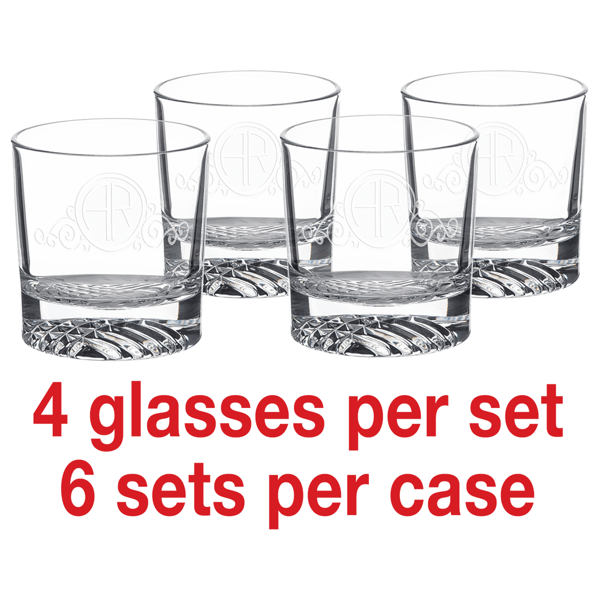 Round Rocks Glasses in Gift Box