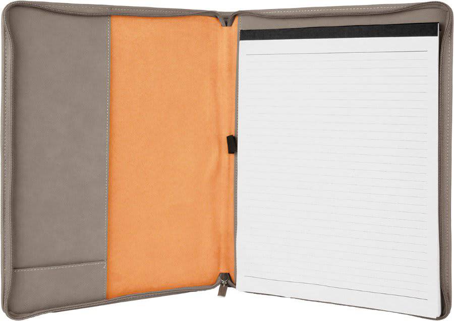 9 1/2" x 12" Portfolio with Notepad and Zipper