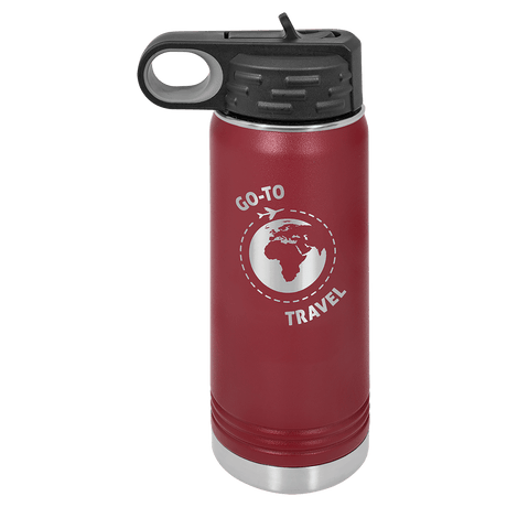 20 oz. Polar Camel Powder Coated Water Bottle