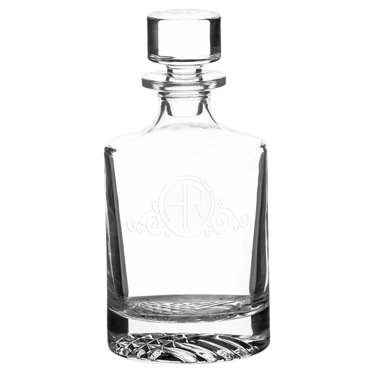 Round Glass Decanter with Gift Box