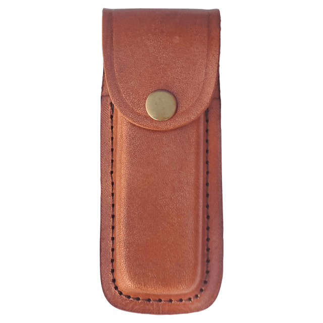 Bison River Leather Sheath with Snap Closure for Folding Knife-AKD Ink