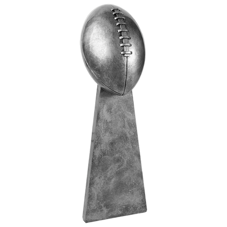 Antique Silver Football Resin-10 1/4"