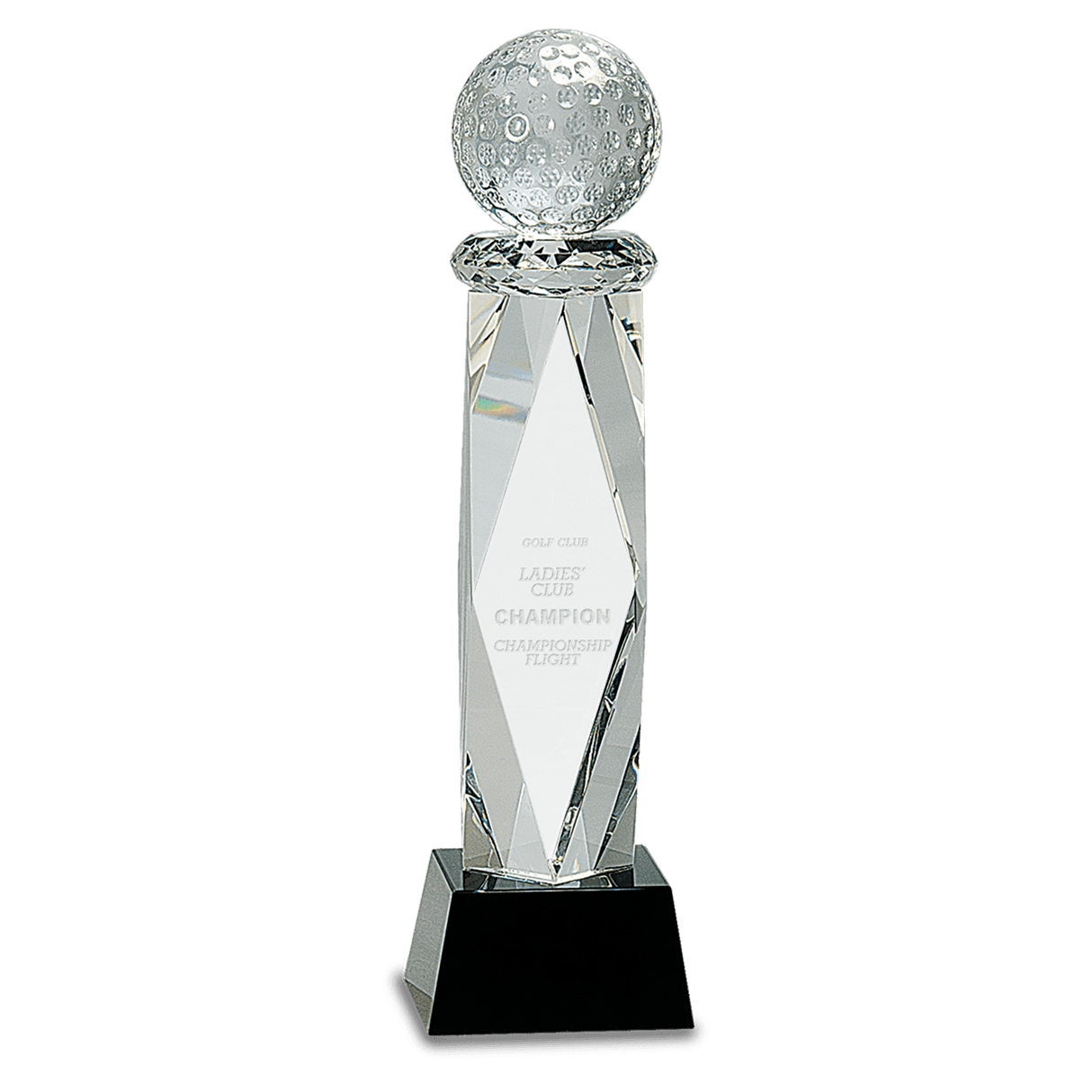 Crystal Golf Ball Tower Award