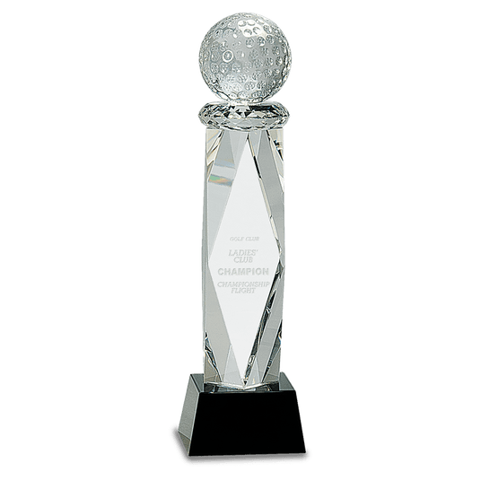 Crystal Golf Ball Tower Award