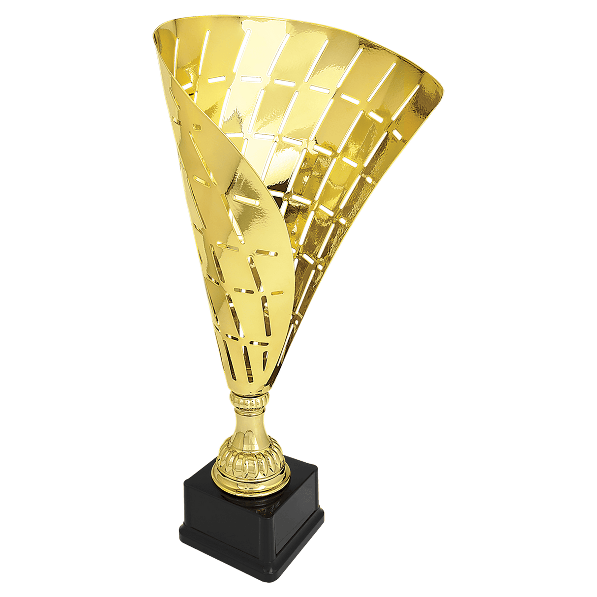 Gold Metal Flag Cup-19 1/2"