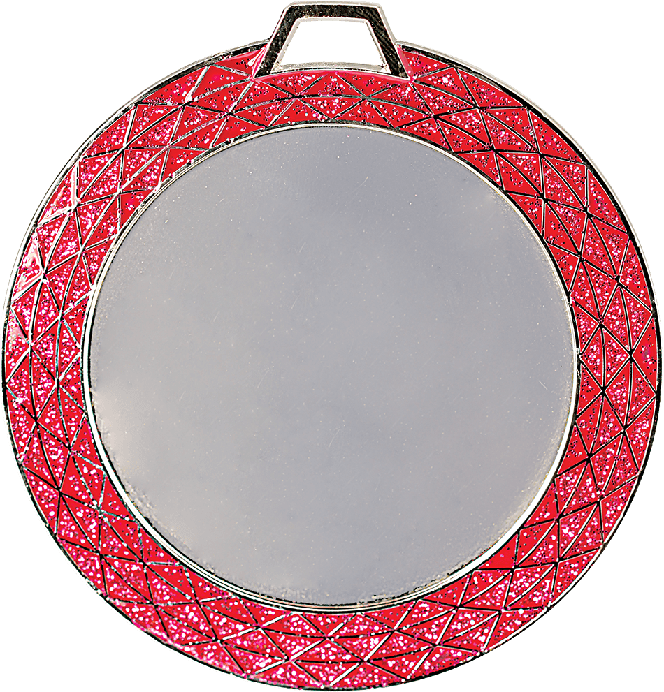 Pink Bling 2" Insert Holder Medal  (Insert Not Included)