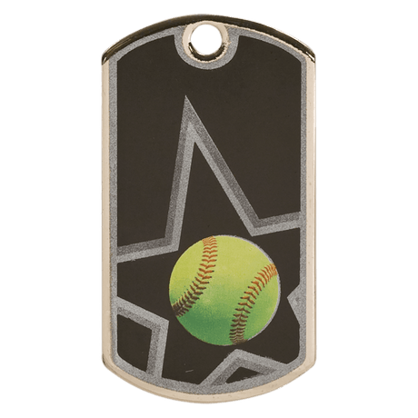 Softball Dog Tag-AKD Ink