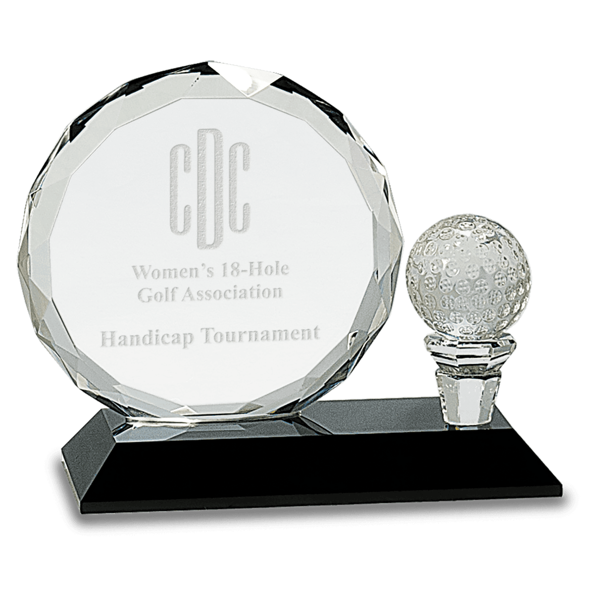 Crystal Golf Award-5 1/2"