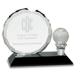 Crystal Golf Award-5 1/2"