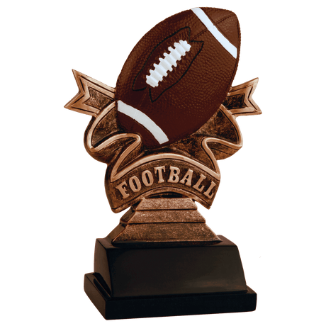 Football Ribbon Resin-5 1/2"