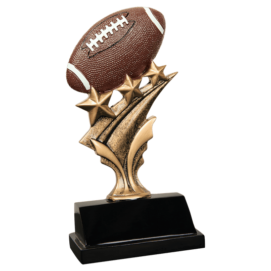 Football Tri Star Resin