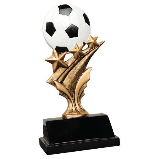 Soccer Tri Star Resin