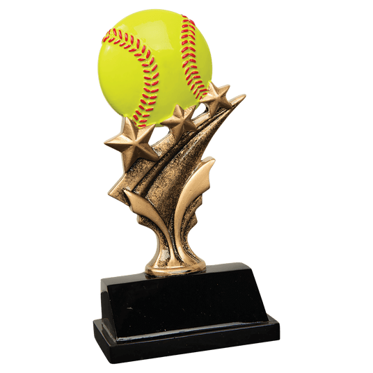 Softball Tri Star Resin