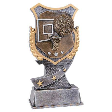 Basketball Shield Award-6"