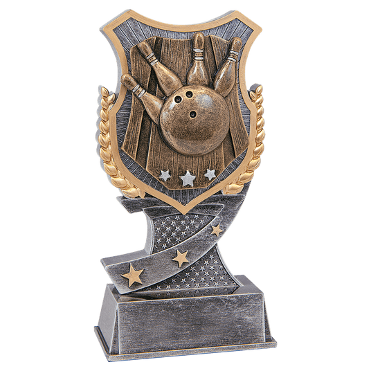 Bowling Shield Award-6"