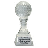 Crystal Golf Ball on a Clear Pedestal-AKD Ink