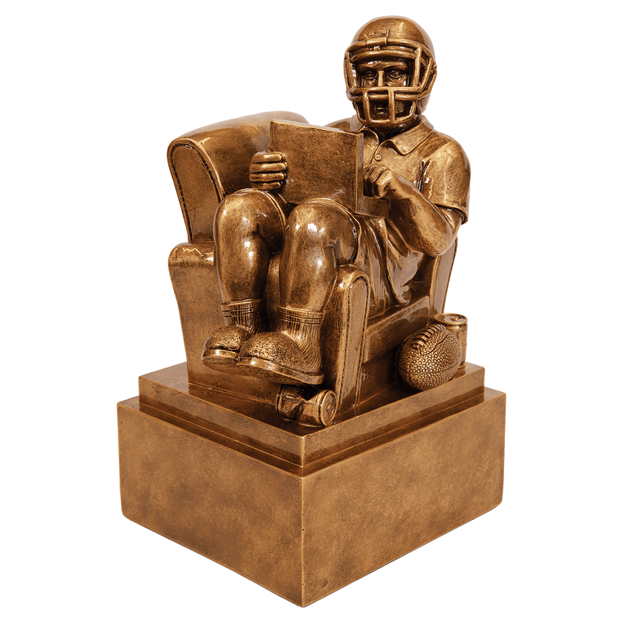 Fantasy Football Man In Chair Resin-6"