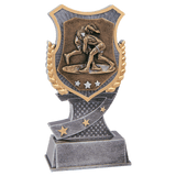 Wrestling Shield Award-6"