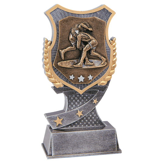 Wrestling Shield Award-6"