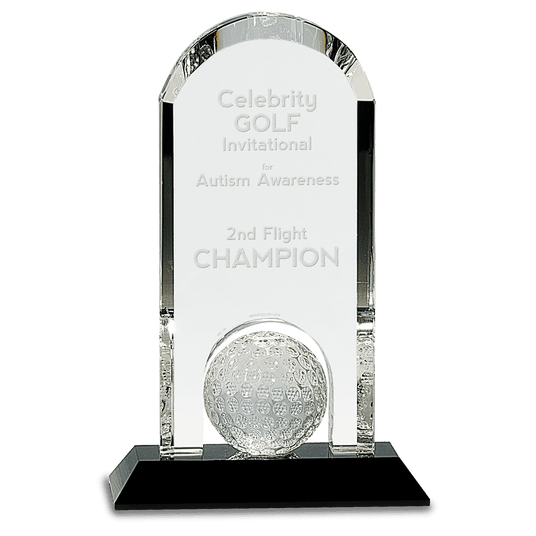 Crystal Golf Ball Arch Award