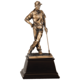 Male Bronze Golf Resin-9"