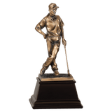 Male Bronze Golf Resin-9"