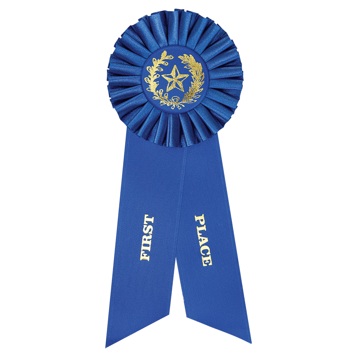 Blue 1st Place Rosette Ribbon