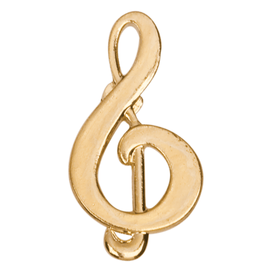 Music Treble Clef Chenille Pin