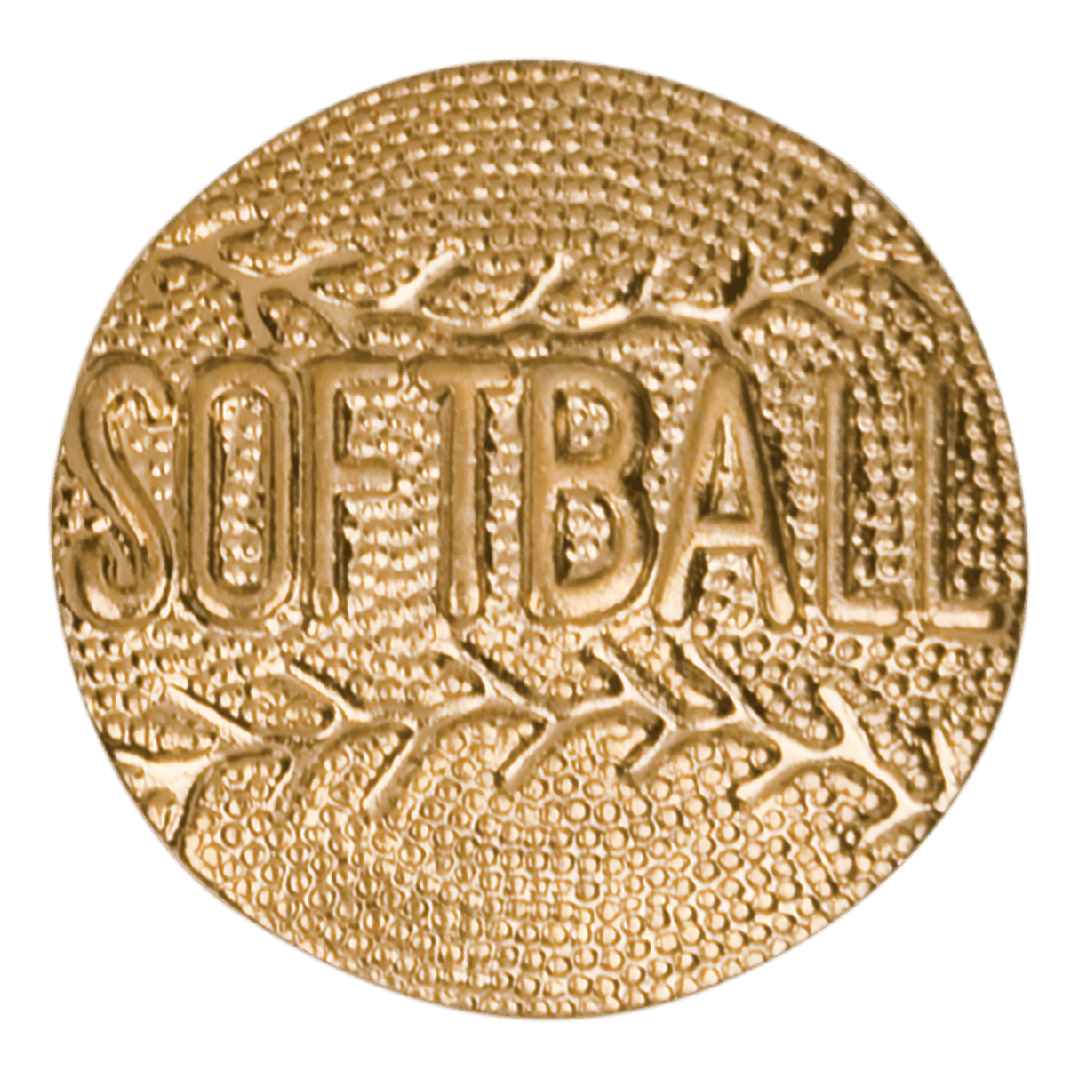 Softball Metal Chenille Pin