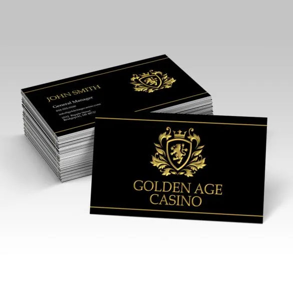 Raised Foil Business Cards