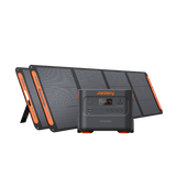 Jackery Solar Generator 2000 Plus with multiple output ports and solar panels for portable clean energy storage
