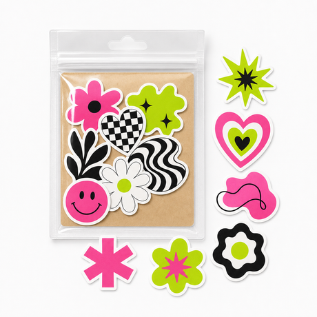 Custom sticker packs product mockup