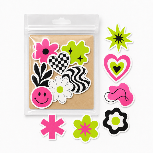 Custom sticker packs product mockup