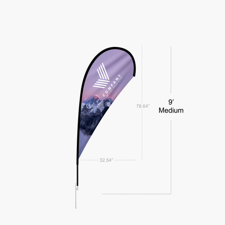 Teardrop Flag - Medium 9 ft