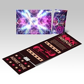 Variable Numbering Event Tickets printed by AKD Ink