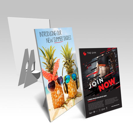 White PVC Counter Cards – AKD Ink