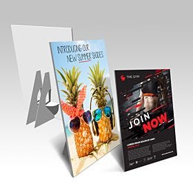 White PVC Counter Cards printed by AKD Ink